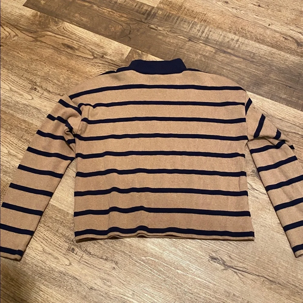 Ann Taylor Weekend Cotton Sweater Striped Womens Small - Picture 5 of 5